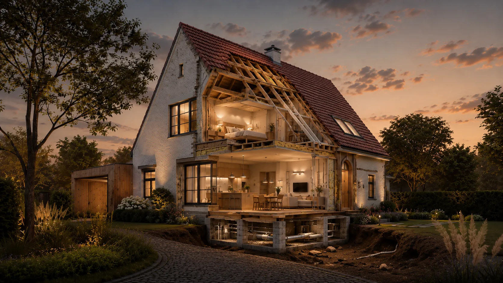 Woning opent als subtiele architectonische doorsnede